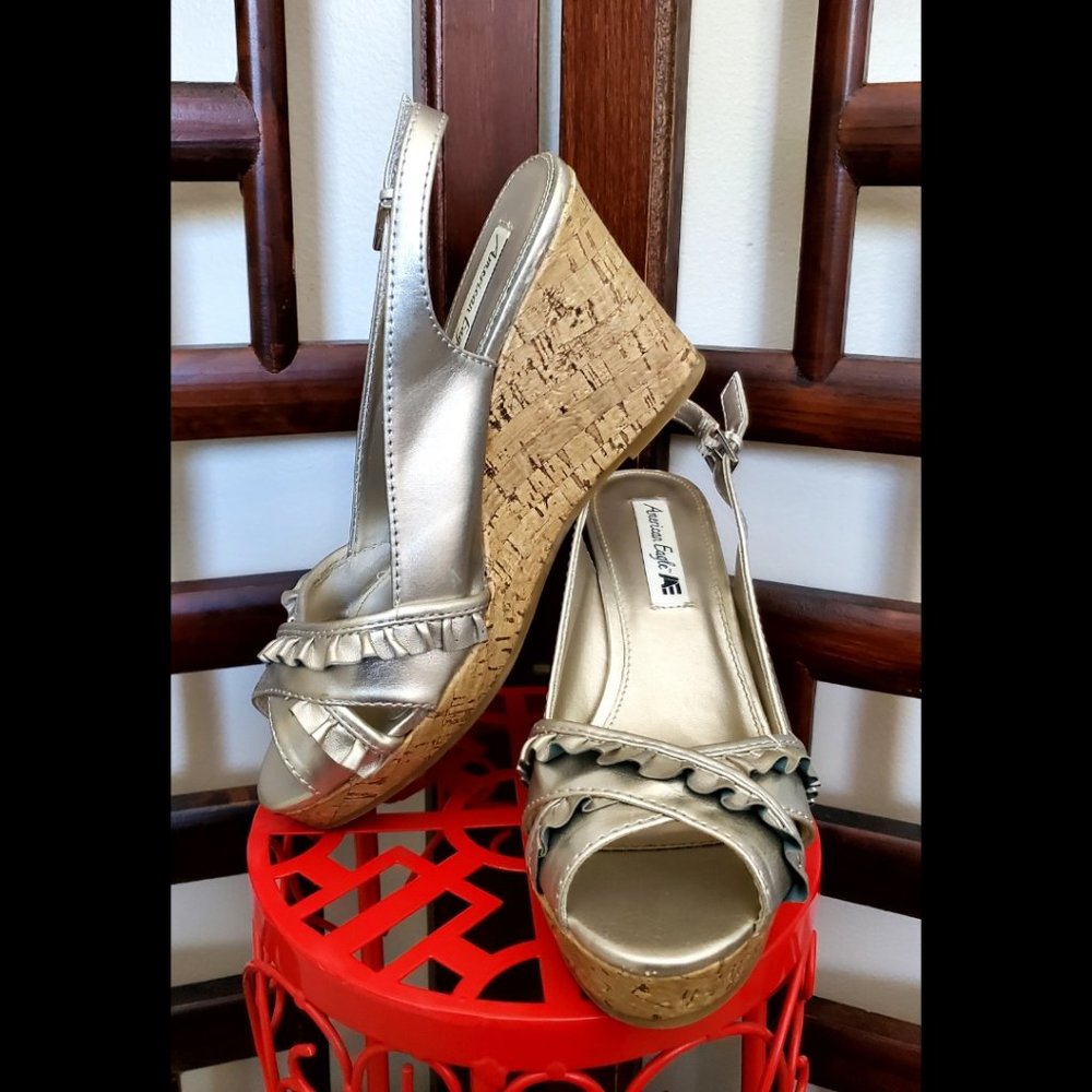 American Eagle Pewter Lily Wedges